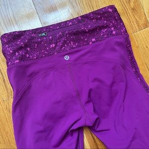 Lululemon Magenta Purple Cropped Leggings